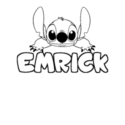 Dibujo para colorear EMRICK - decorado Stitch