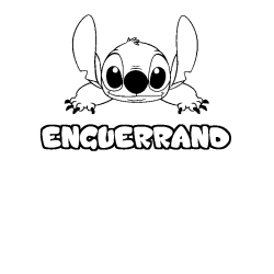 Coloración del nombre ENGUERRAND - decorado Stitch