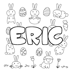 Dibujo para colorear ERIC - decorado Pascua