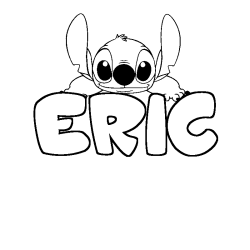 Dibujo para colorear ERIC - decorado Stitch