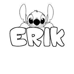 Dibujo para colorear ERIK - decorado Stitch