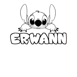 Dibujo para colorear ERWANN - decorado Stitch