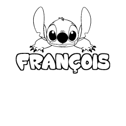 Coloración del nombre FRANÇOIS - decorado Stitch