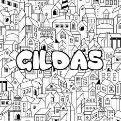 Coloración del nombre GILDAS - decorado ciudad