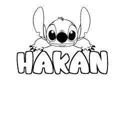 Dibujo para colorear HAKAN - decorado Stitch