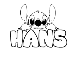 Dibujo para colorear HANS - decorado Stitch