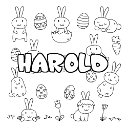 Dibujo para colorear HAROLD - decorado Pascua