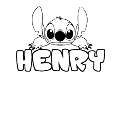 Dibujo para colorear HENRY - decorado Stitch