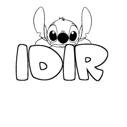 Dibujo para colorear IDIR - decorado Stitch