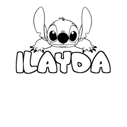 Dibujo para colorear ILAYDA - decorado Stitch