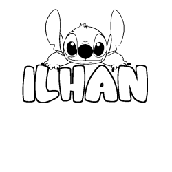 Dibujo para colorear ILHAN - decorado Stitch