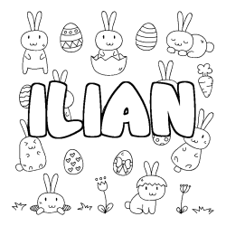 Dibujo para colorear ILIAN - decorado Pascua