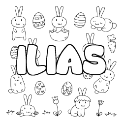 Coloración del nombre ILIAS - decorado Pascua