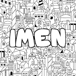 Coloración del nombre IMEN - decorado ciudad