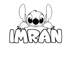 Dibujo para colorear IMRAN - decorado Stitch