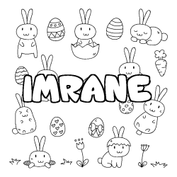 Dibujo para colorear IMRANE - decorado Pascua