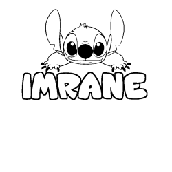 Dibujo para colorear IMRANE - decorado Stitch