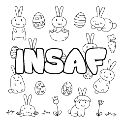 Dibujo para colorear INSAF - decorado Pascua
