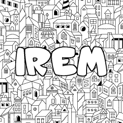 Coloración del nombre IREM - decorado ciudad