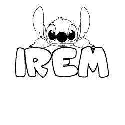 Coloración del nombre IREM - decorado Stitch