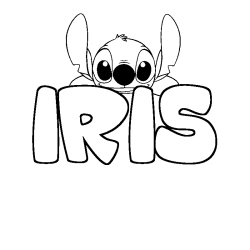 Dibujo para colorear IRIS - decorado Stitch