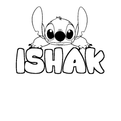 Dibujo para colorear ISHAK - decorado Stitch