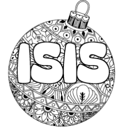 Dibujo para colorear ISIS - decorado bola de Navidad