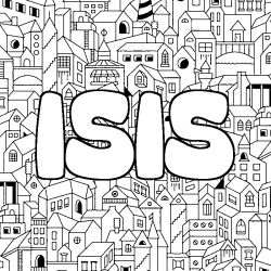 Coloración del nombre ISIS - decorado ciudad