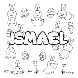 Dibujo para colorear ISMAEL - decorado Pascua