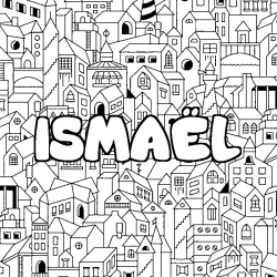 Dibujo para colorear ISMA&Euml;L - decorado ciudad