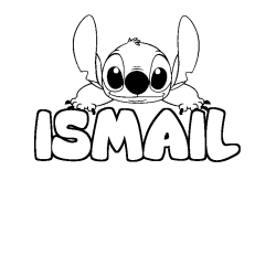 Dibujo para colorear ISMAIL - decorado Stitch