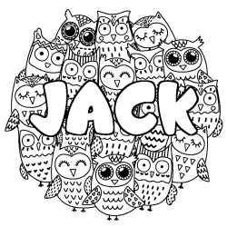 Dibujo para colorear JACK - decorado b&uacute;hos