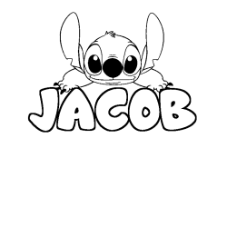 Dibujo para colorear JACOB - decorado Stitch