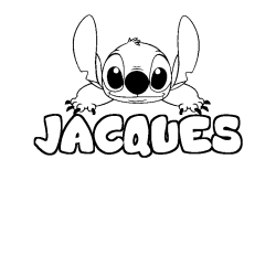 Dibujo para colorear JACQUES - decorado Stitch