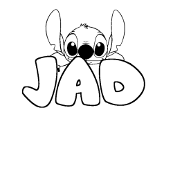 Dibujo para colorear JAD - decorado Stitch