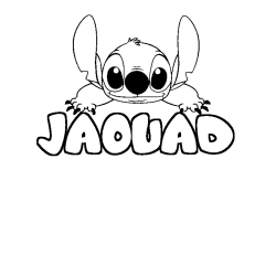 Dibujo para colorear JAOUAD - decorado Stitch