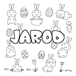 Dibujo para colorear JAROD - decorado Pascua