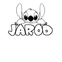 Dibujo para colorear JAROD - decorado Stitch