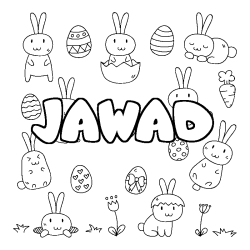 Dibujo para colorear JAWAD - decorado Pascua