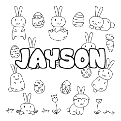 Dibujo para colorear JAYSON - decorado Pascua