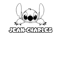 Dibujo para colorear JEAN-CHARLES - decorado Stitch