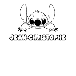 Dibujo para colorear JEAN-CHRISTOPHE - decorado Stitch