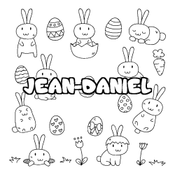 Dibujo para colorear JEAN-DANIEL - decorado Pascua