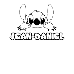 Dibujo para colorear JEAN-DANIEL - decorado Stitch