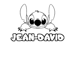 Dibujo para colorear JEAN-DAVID - decorado Stitch