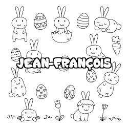 Dibujo para colorear JEAN-FRAN&Ccedil;OIS - decorado Pascua