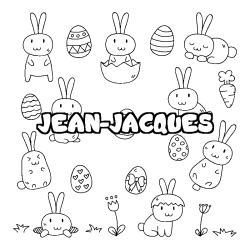 Dibujo para colorear JEAN-JACQUES - decorado Pascua