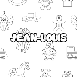 Coloración del nombre JEAN-LOUIS - decorado juguetes