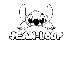 Dibujo para colorear JEAN-LOUP - decorado Stitch