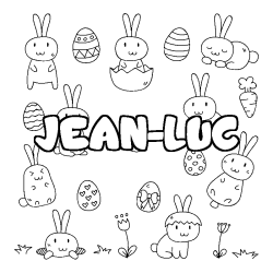 Dibujo para colorear JEAN-LUC - decorado Pascua